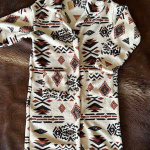 Aztec Print Sherpa Jacket