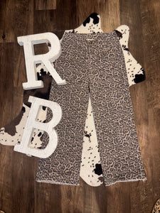 Leopard Wide Leg Jeans