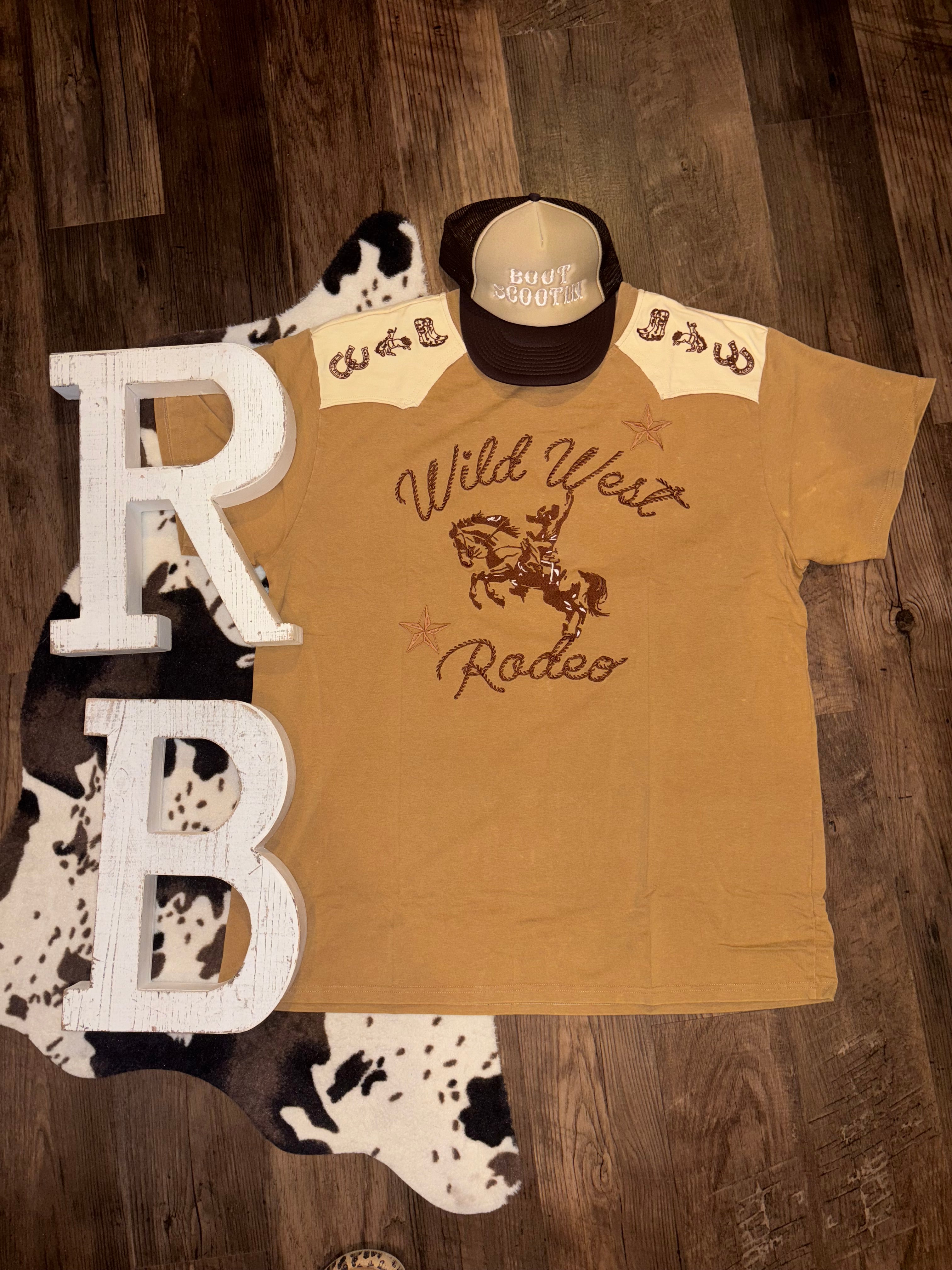 Embroidered Wild West Rodeo Shirt Dress
