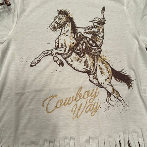 Cowboy Way Fringe Top
