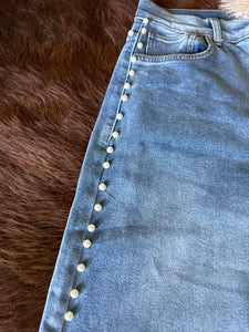 Studded Denim Jeans