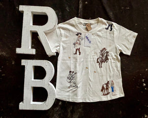 Western Motif Embroidered Graphic Tee