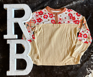 Patchwork Casual Top