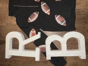 Sequin Football Quilted Quarter Zip