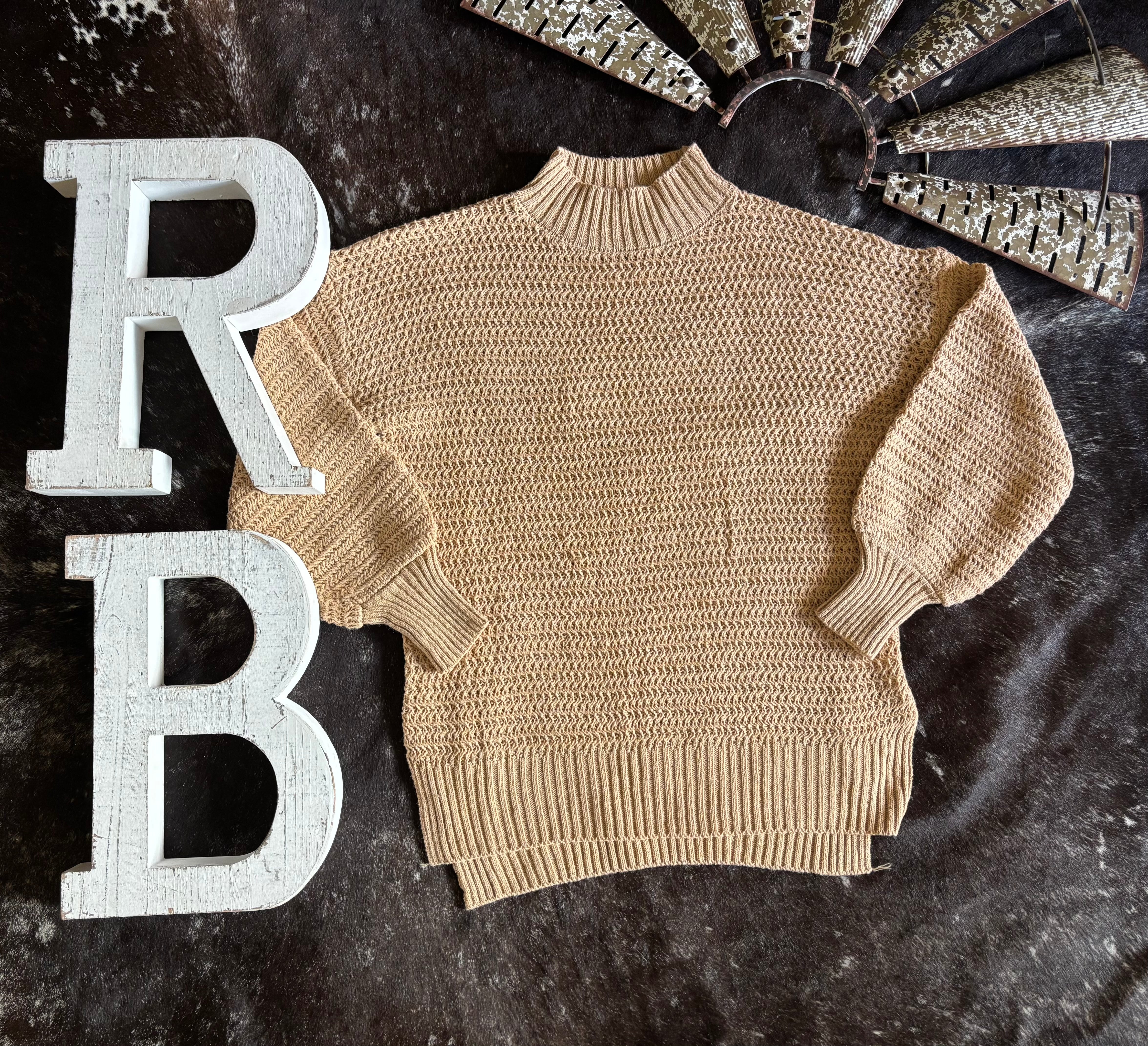Knit Side Slit Sweater