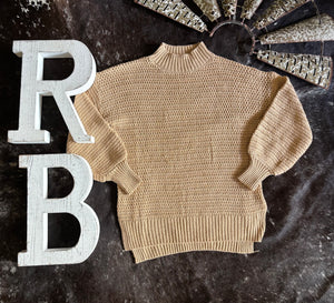 Knit Side Slit Sweater