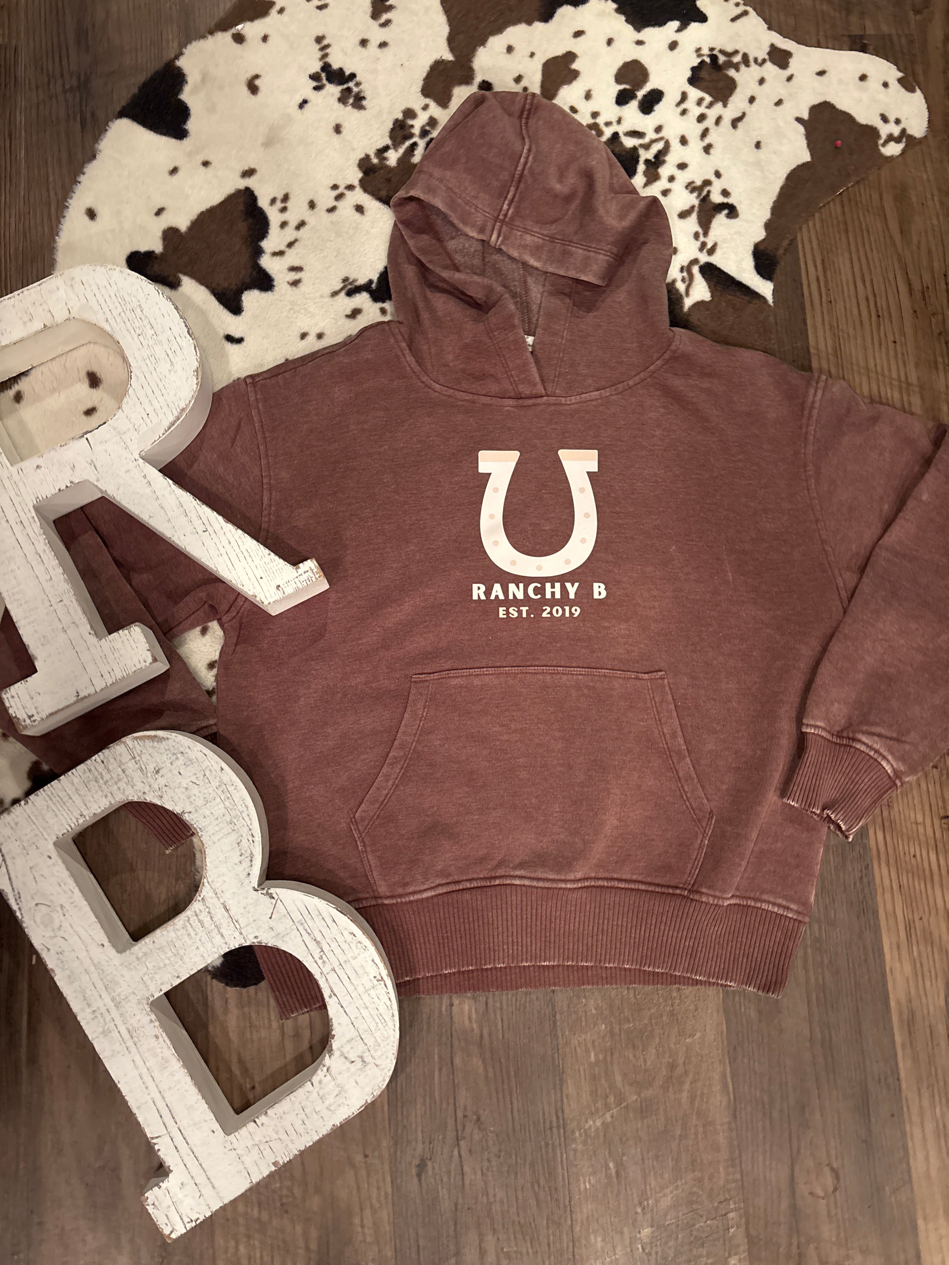 Brown Ranchy B Hoodie