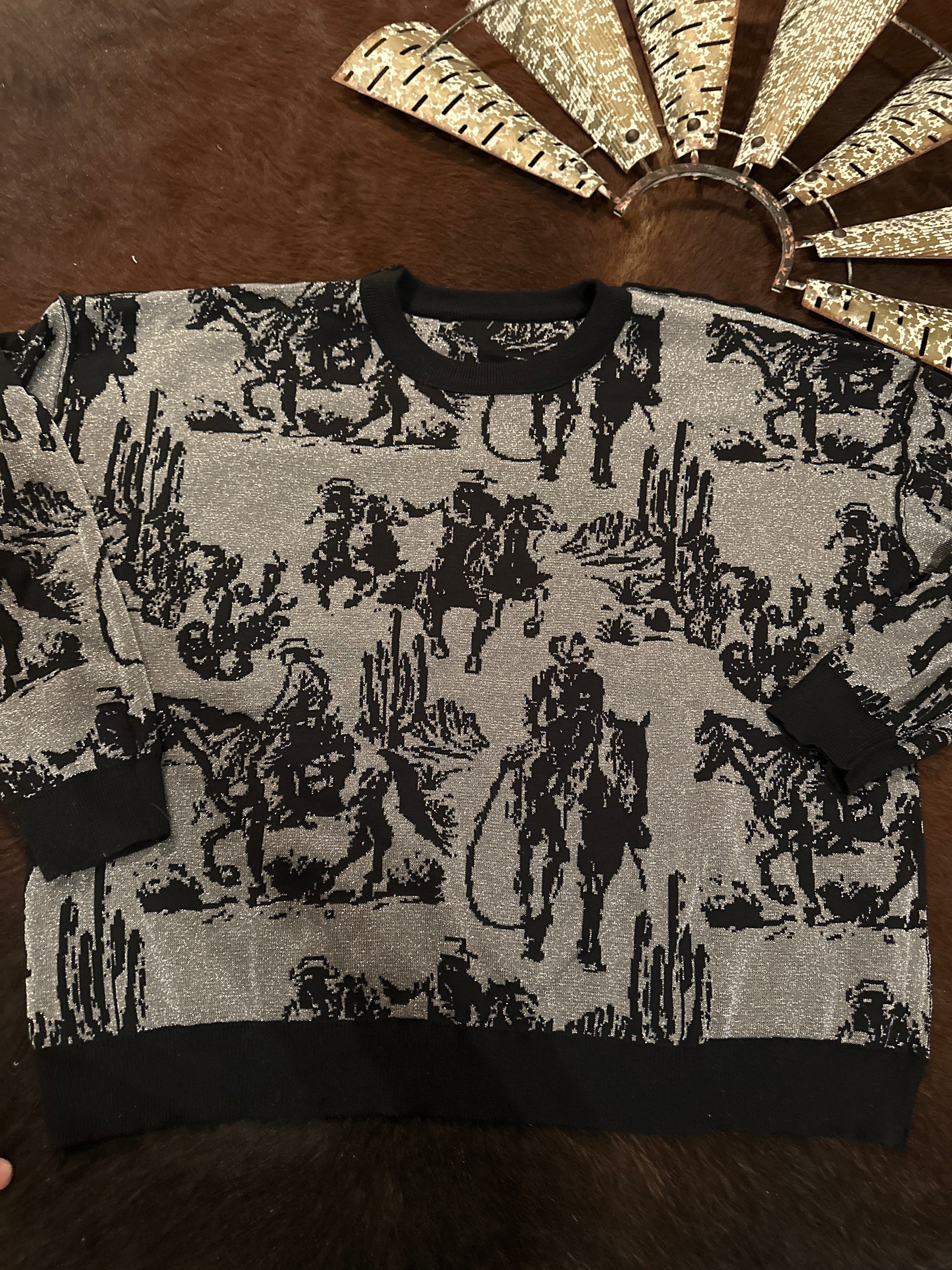 Rhinestone Cowboy Reversible Sweater