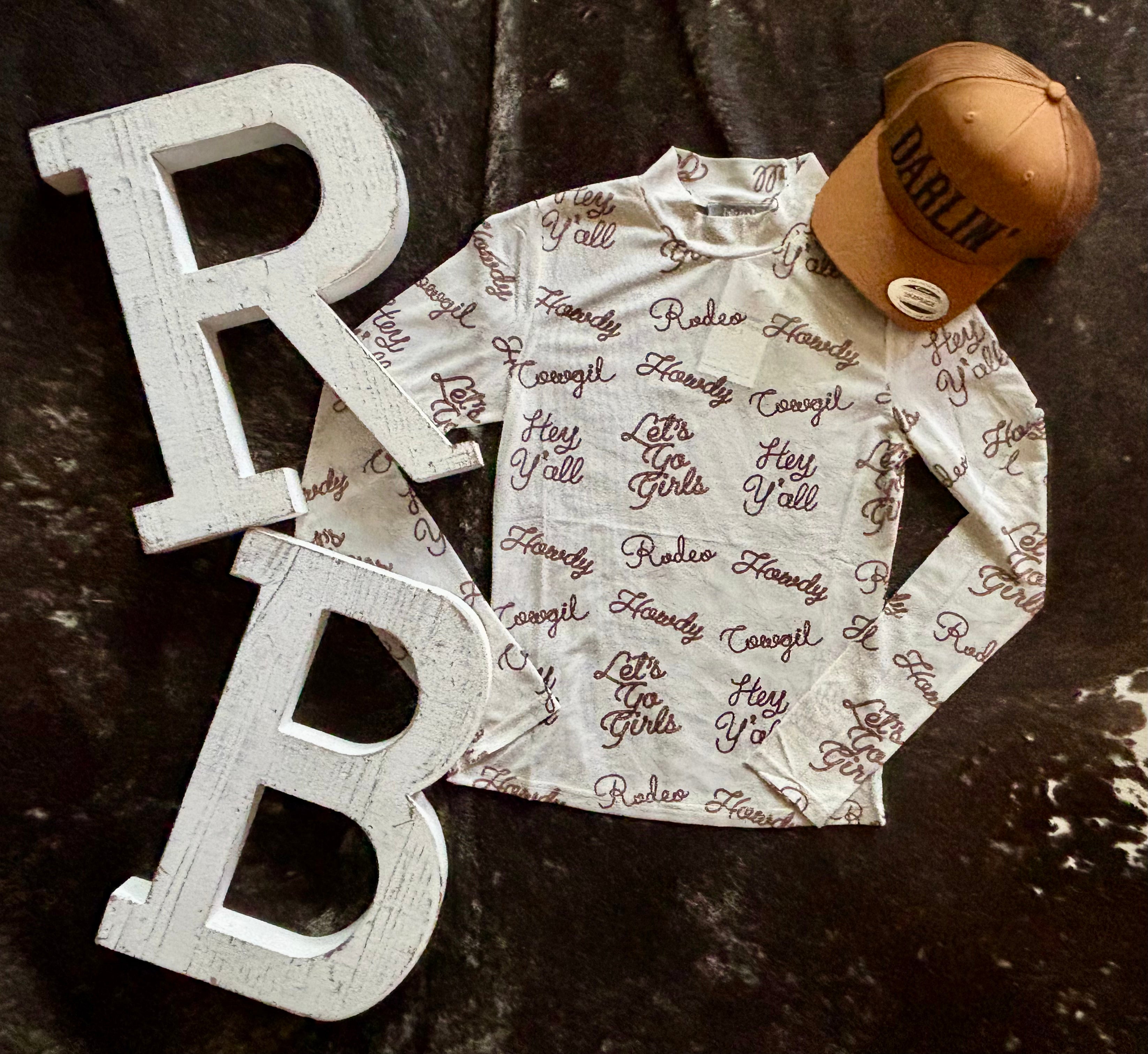 Howdy Cowgirl Mesh Top