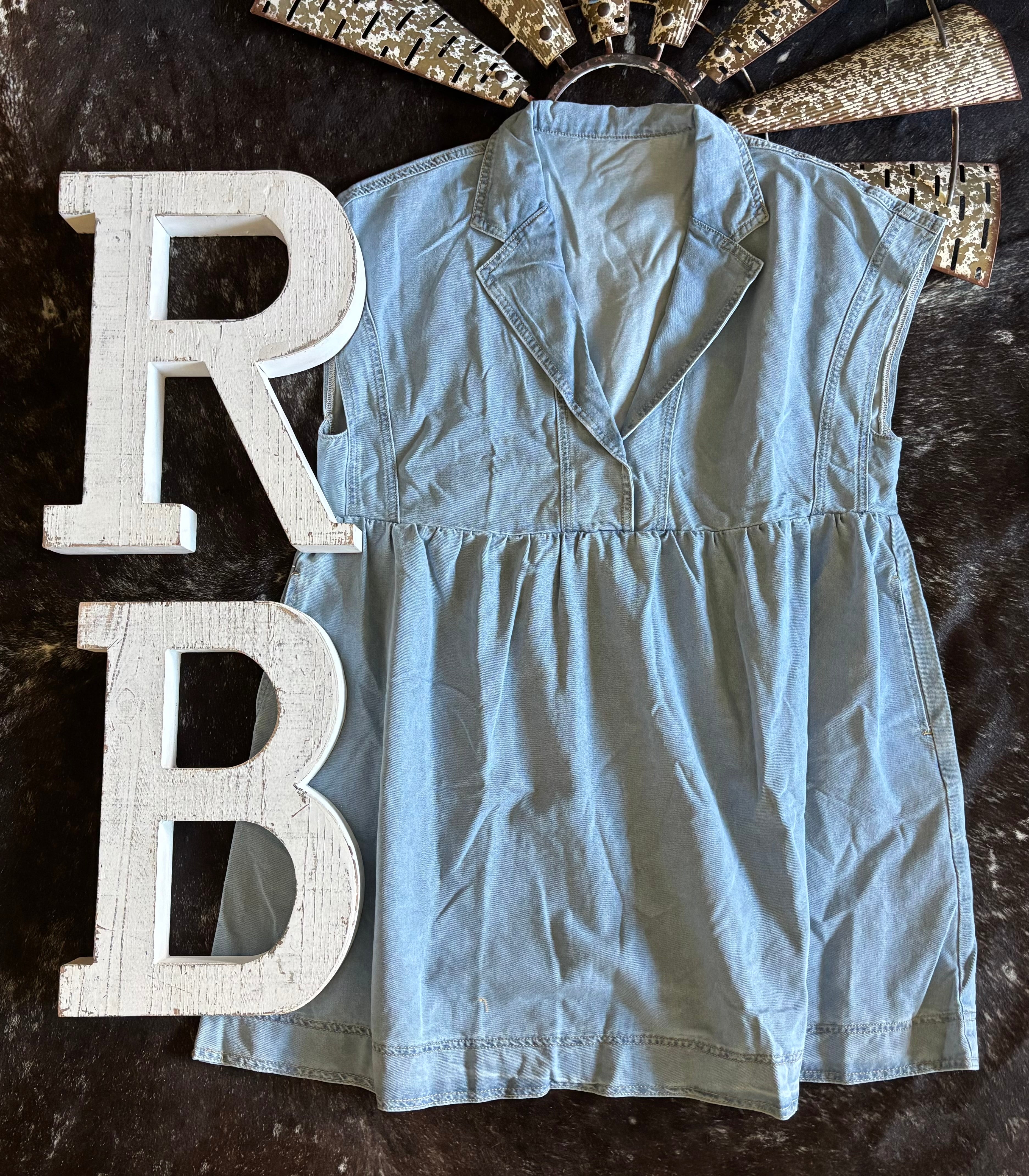 Beau Blue Babydoll Dress