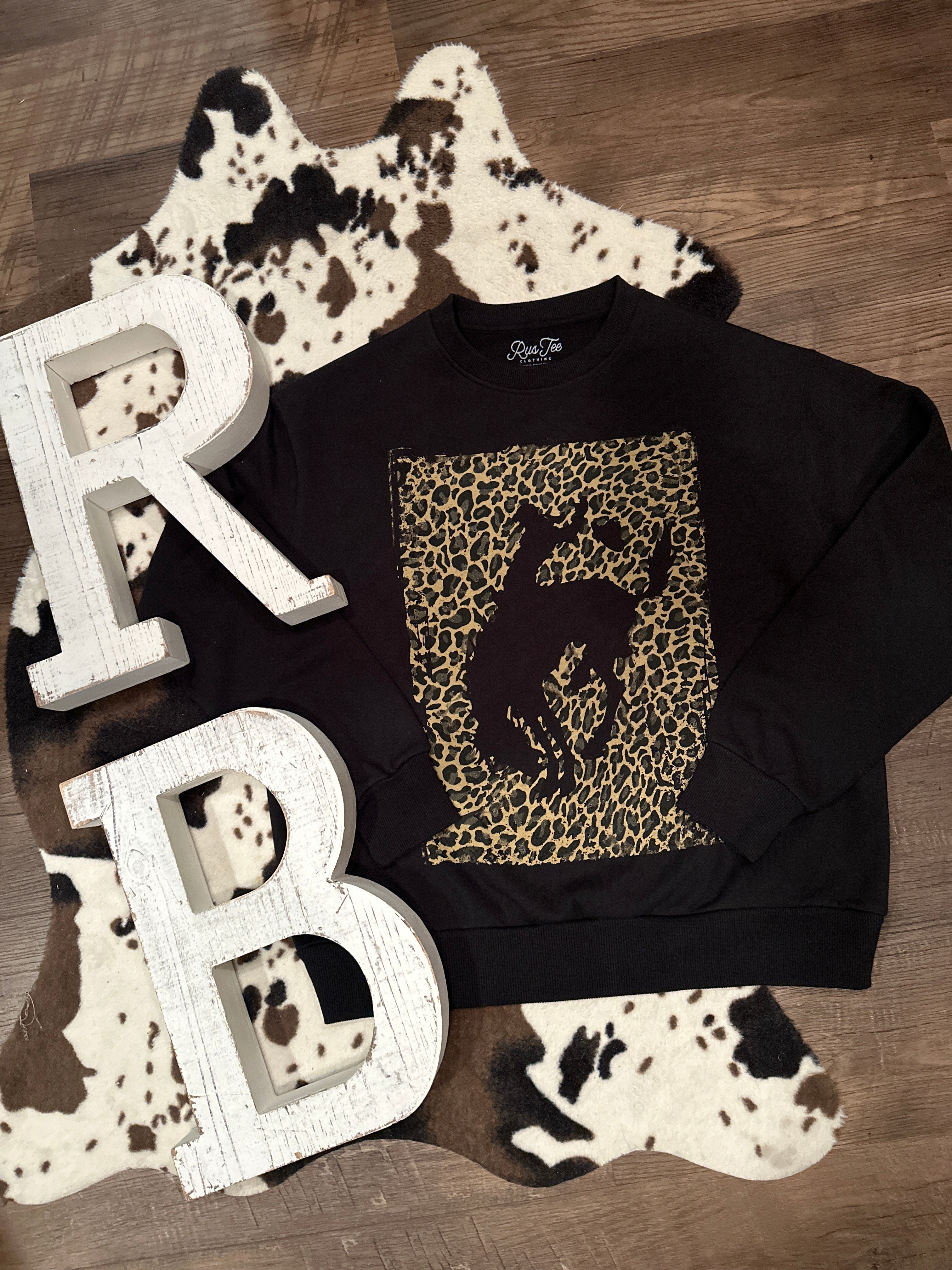 Leopard Cowboy Crewneck