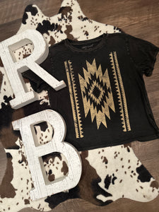 Mineral Graphic Semi Cropped Tee
