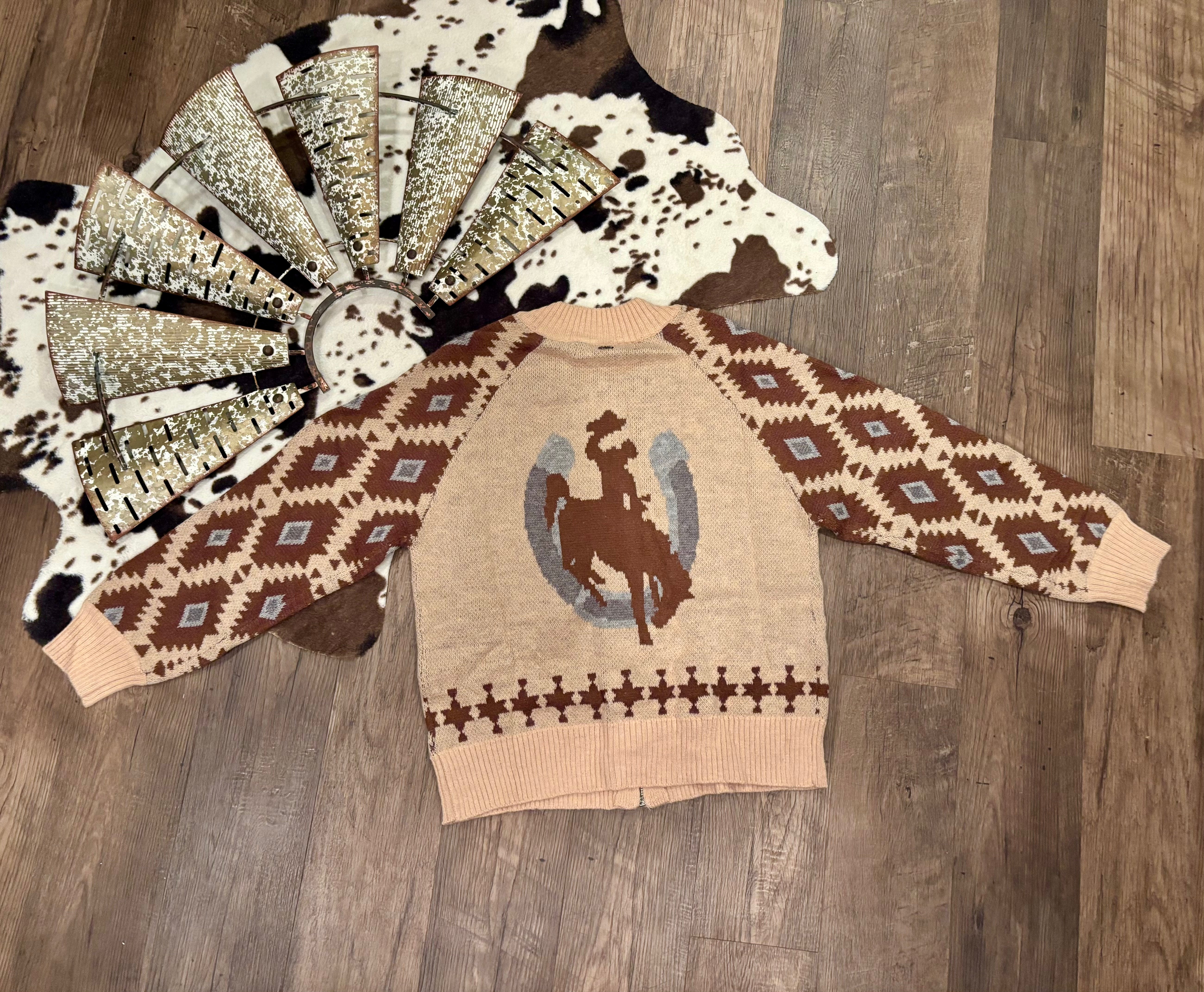 Steamboat Knit Zip Up Sweater