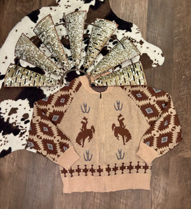 Steamboat Knit Zip Up Sweater