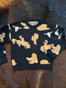 Western Motif Sweater