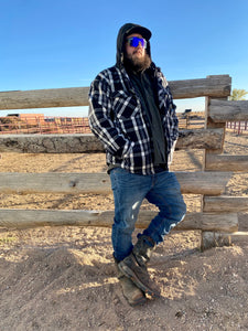Men’s Hooded Sherpa Lined Jacket
